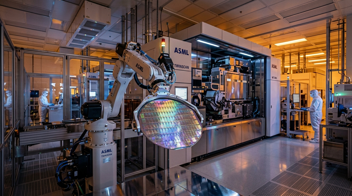 High-precision semiconductor fabrication cleanroom and 300mm silicon wafer processing